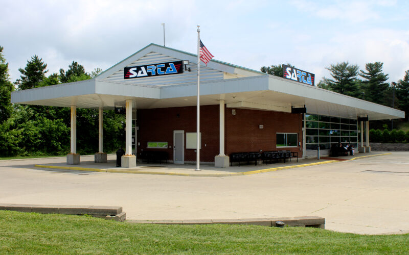 A picture of the Belden Village Transit Center.