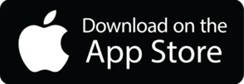 Apple App Store badge with a white Apple logo and the text 