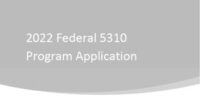 An image of the 2022 Federal 5310 Application.
